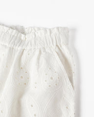 Trousers with English Embroidery for Girls