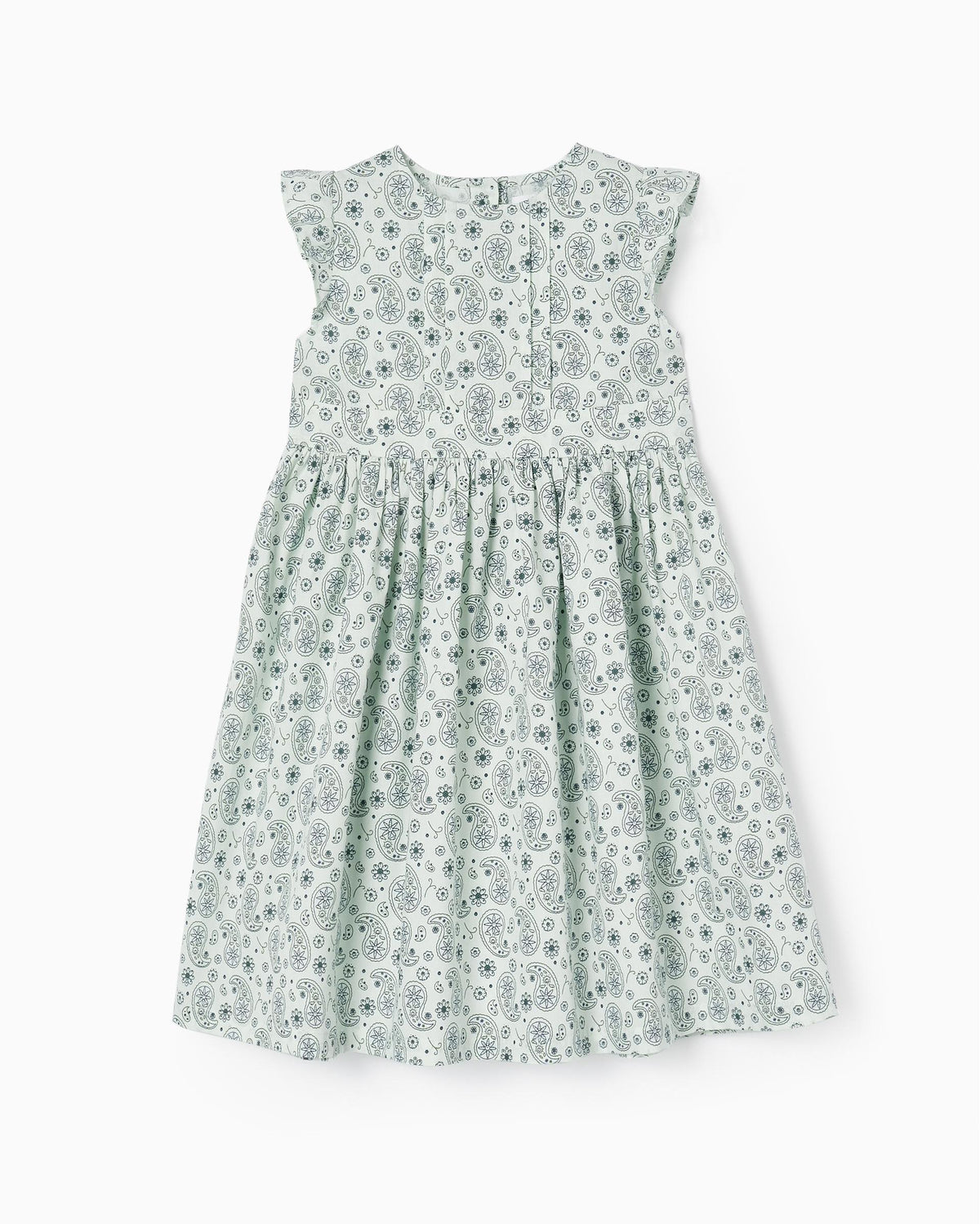 Cotton Dress with Ruffles for Girls