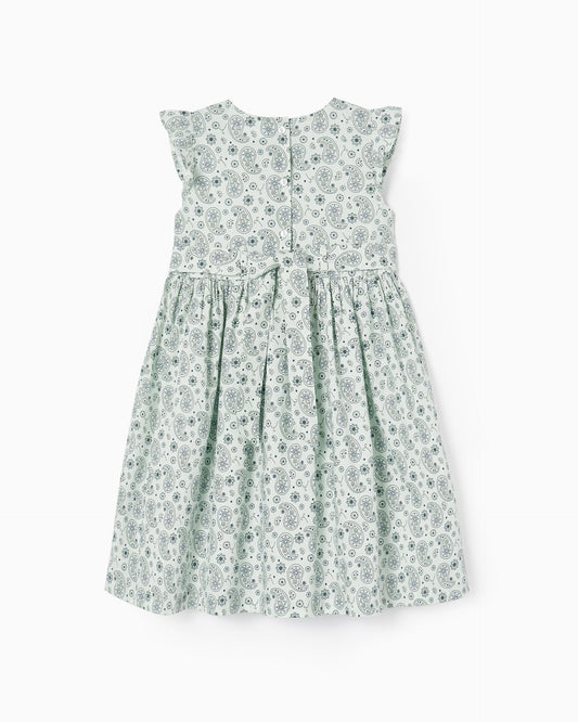 Cotton Dress with Ruffles for Girls