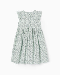 Cotton Dress with Ruffles for Girls