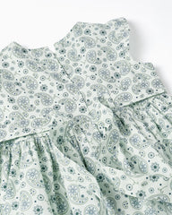 Cotton Dress with Ruffles for Girls