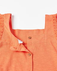 Cotton Top with Lace for Girls