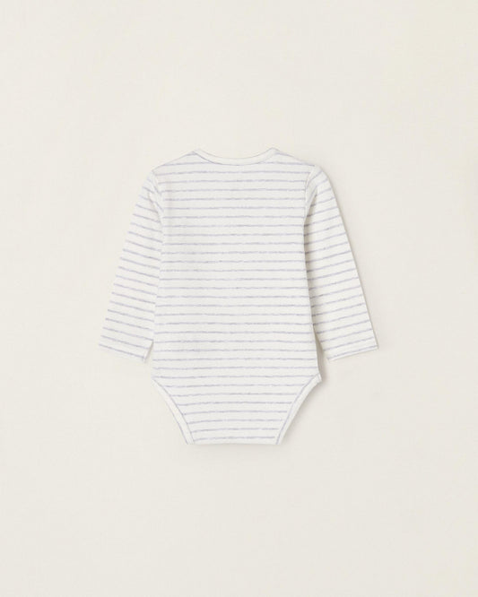 Striped Bodysuit in Cotton for Newborn Baby Boys 'Tiger'