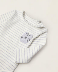 Striped Bodysuit in Cotton for Newborn Baby Boys 'Tiger'