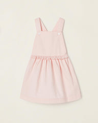 Cotton Twill Pinafore Dress for Newborn Baby Girls