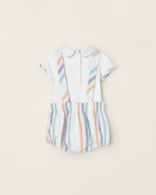 Cotton Jumpsuit + T-shirt for Newborns 'You&Me'