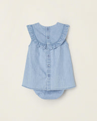 Denim Dress + Bloomers for Newborns