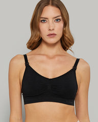 NO WIRE MATERNITY BRA CHARCOAL MARLE / 8/10