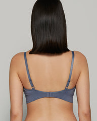 LA SENZA STEEL GREY ORGANIC COTTON EVERY DAY NO WIRE BRA STEEL / 10/12