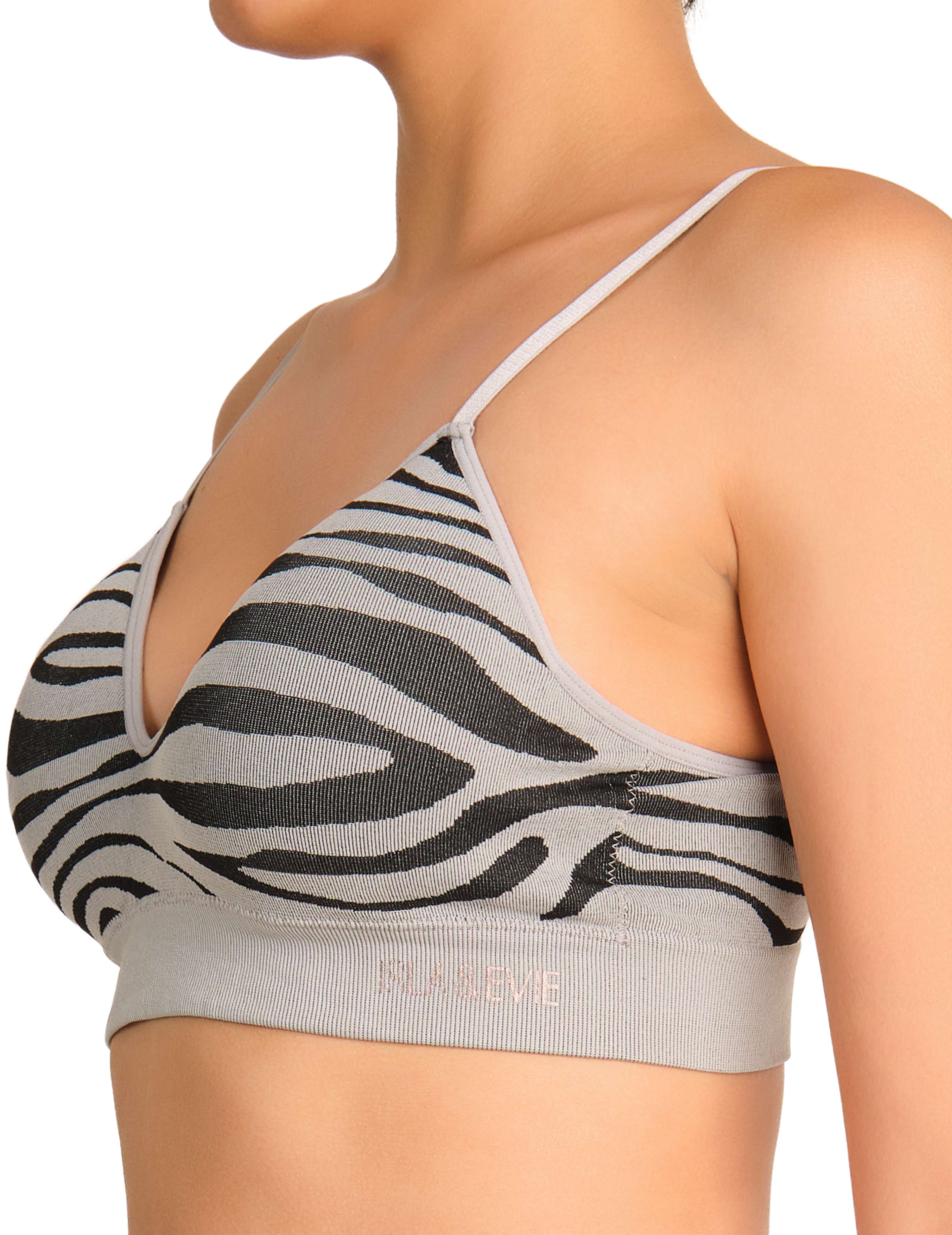 Isla & Evie Plunge Sports Bra Animal Print / MED