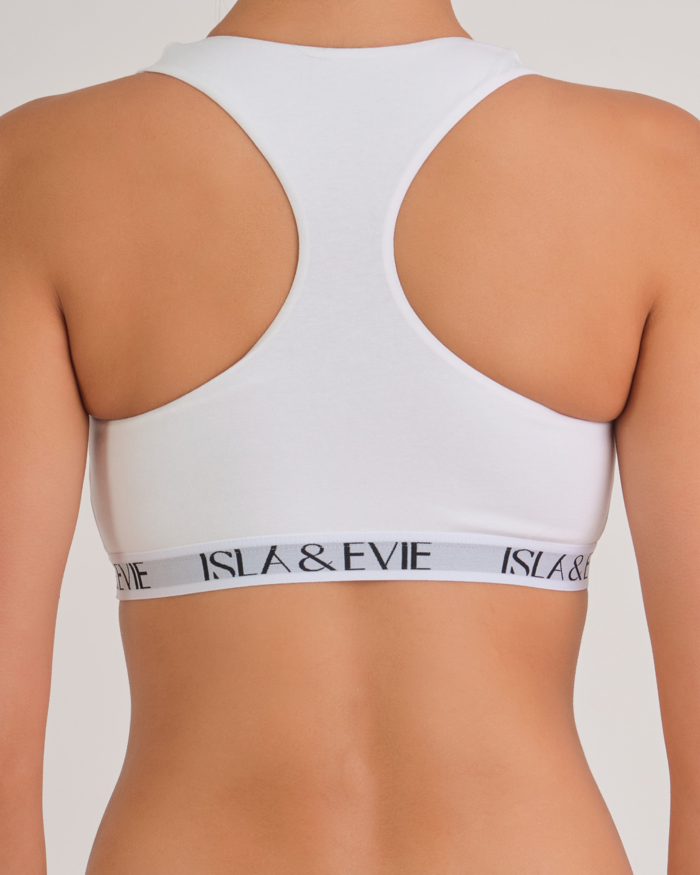 Logo Band Bra Top BRILLIANT WHITE / MED