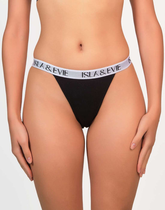 Pantieslogobandbikini Black Beauty-Lsi / MED