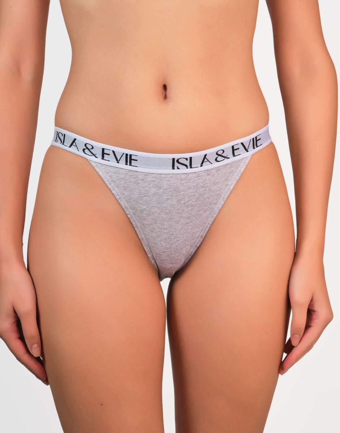 Pantieslogobandbikini Grey Marl / MED