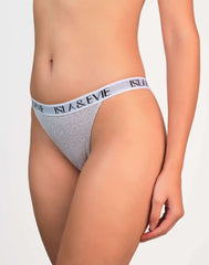 Pantieslogobandbikini Grey Marl / MED