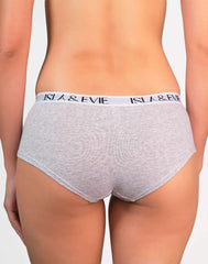 Pantieslogobandboyshort Grey Marl / MED