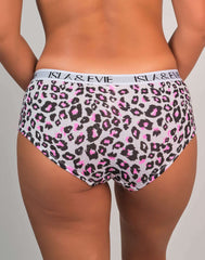 Pantieslogobandboyshort Pink Leopard / MED