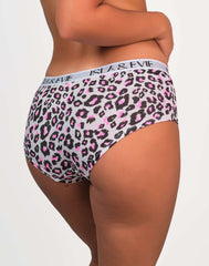 Pantieslogobandboyshort Pink Leopard / MED