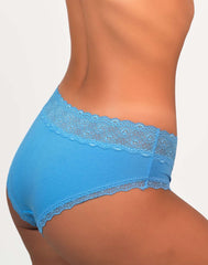 Panties Hipster Lace Azure Blue / MED