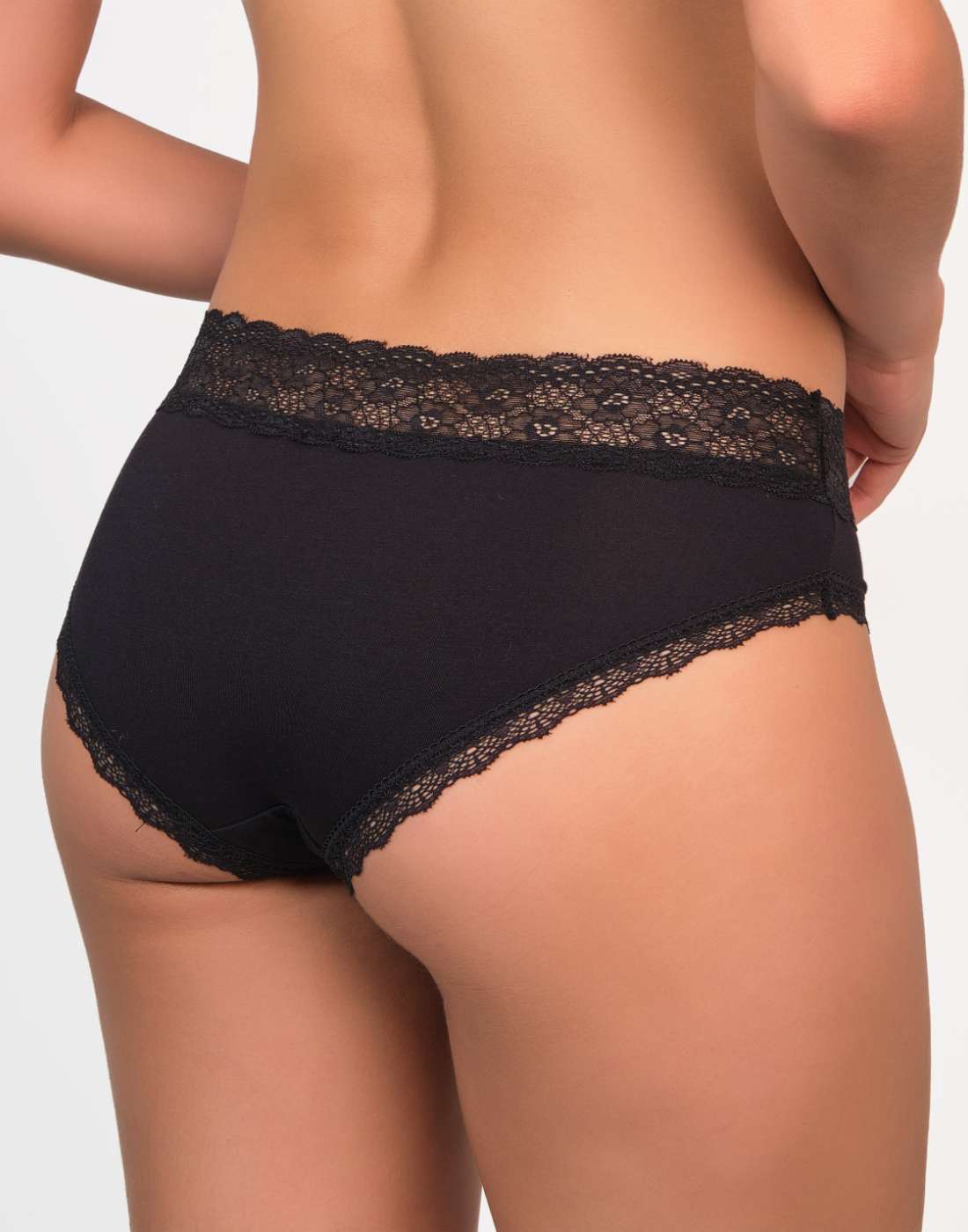 Panties Hipster Lace Black Beauty-Lsi / MED