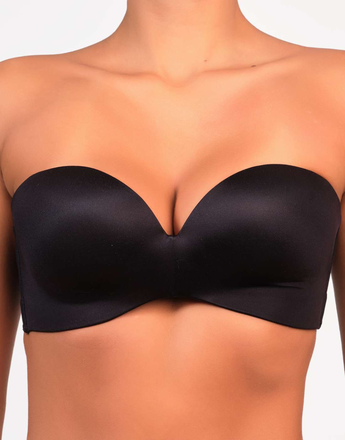 Isla & Evie Strapless Multiway Strapless Plunge Bra Black / 34B