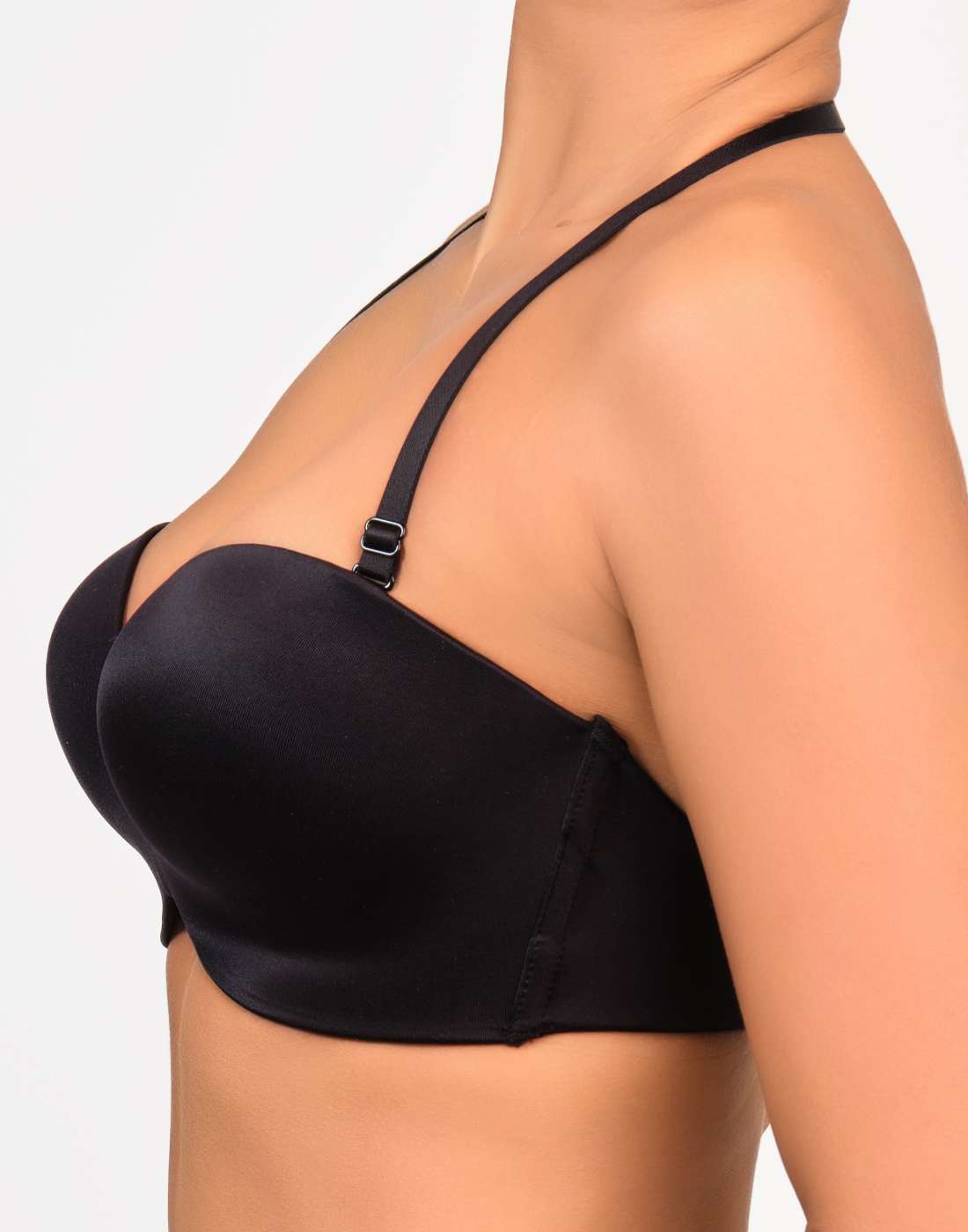 Isla & Evie Strapless Multiway Strapless Plunge Bra Black / 34B