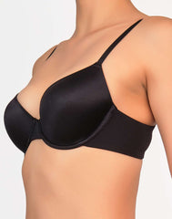 Isla & Evie Everyday Lightly Lined Demi Bra Black / 34B