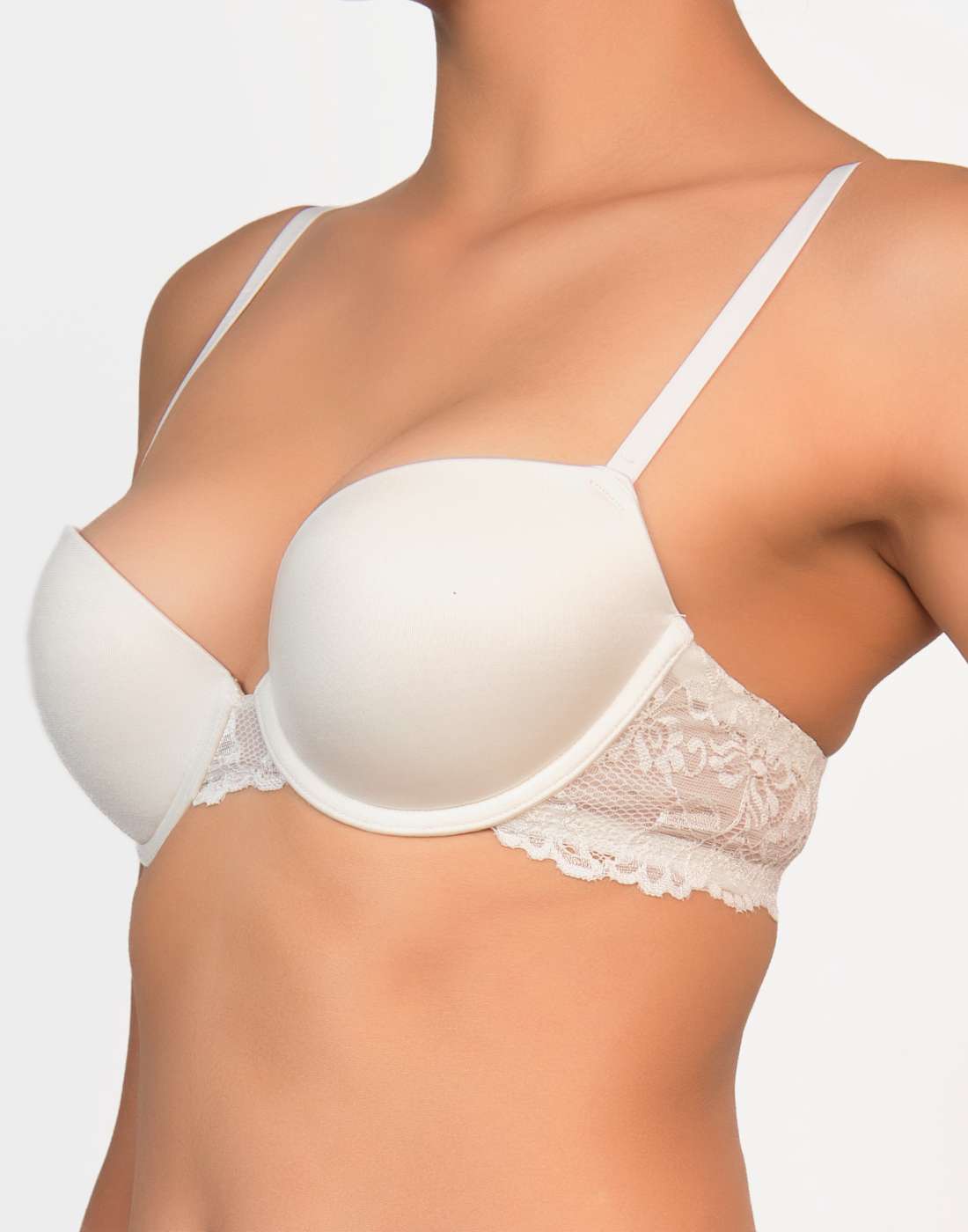 Isla & Evie Everyday Pushup Light Balconette Bra Ivory / 34B