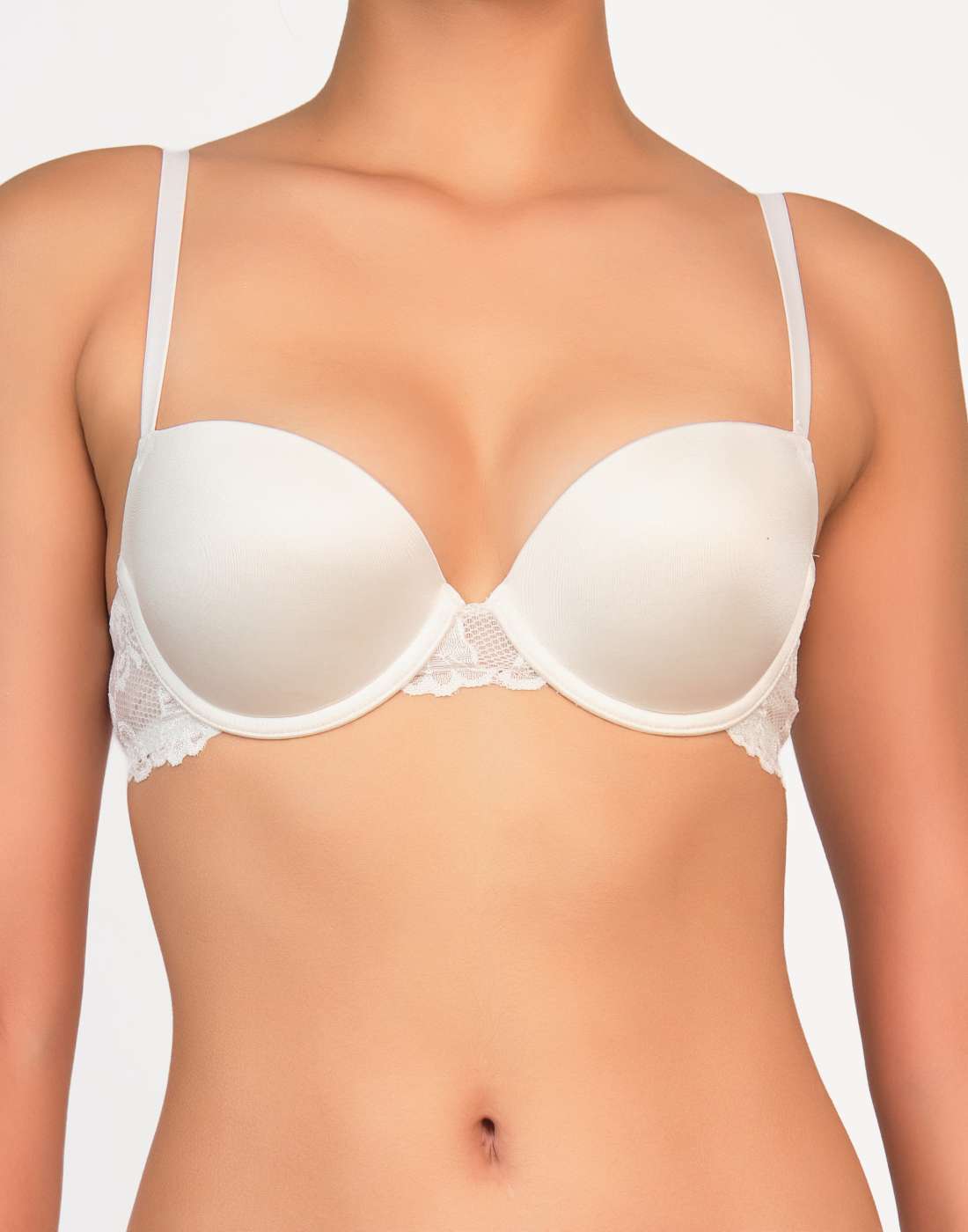 Isla & Evie Everyday Pushup Light Balconette Bra Ivory / 34B