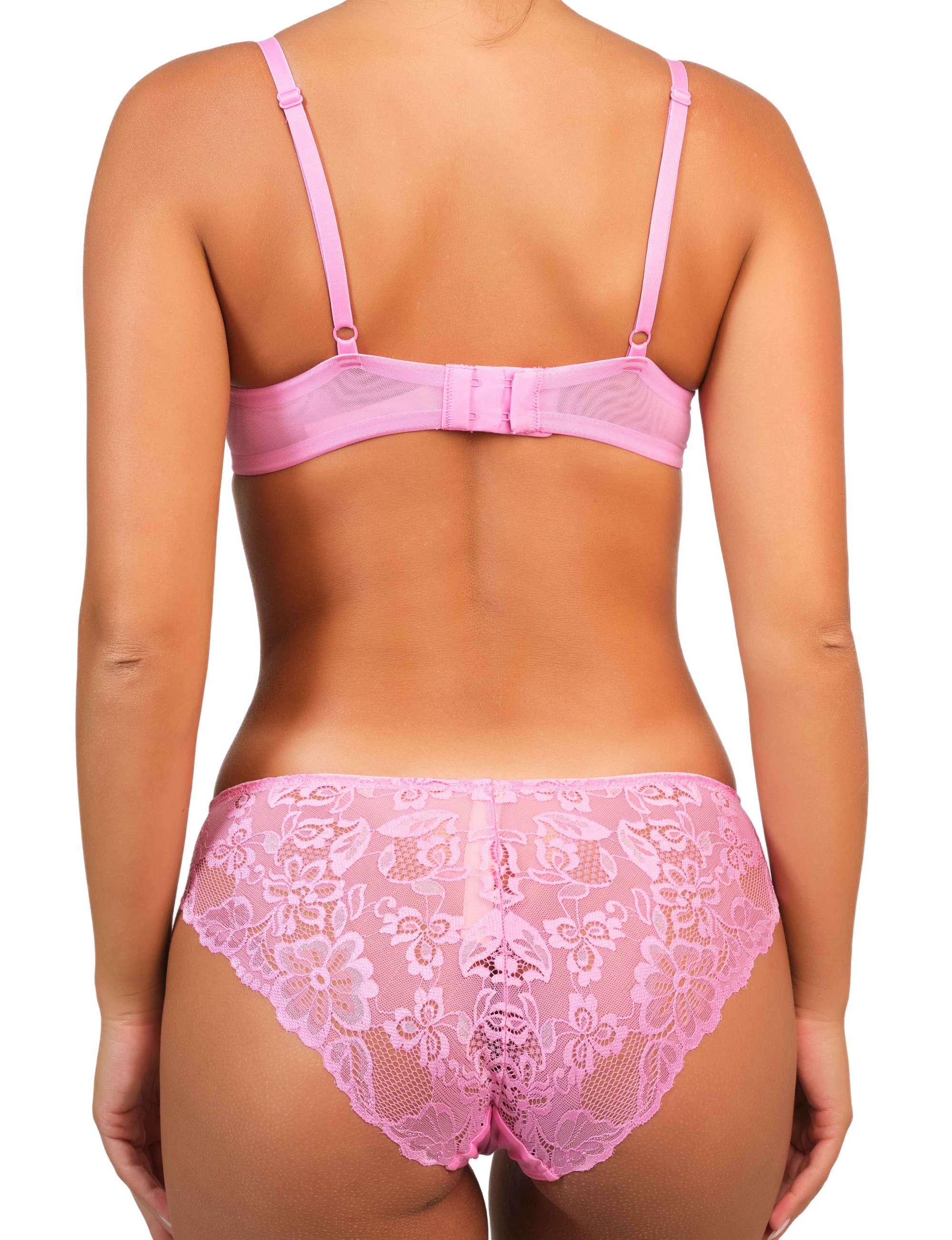 Double Pushup Allover Lace Sugar Pink / 34B