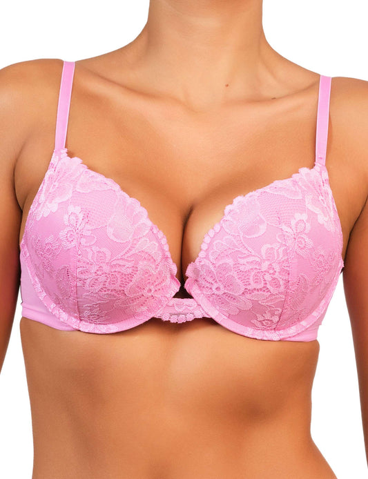 Double Pushup Allover Lace Sugar Pink / 34B