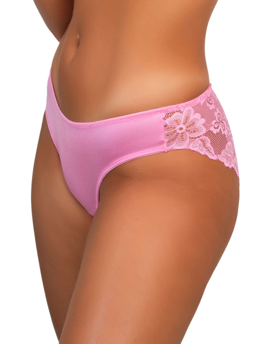 Isla & Evie Everyday Cheeky Lace Panties Light Pink / MED