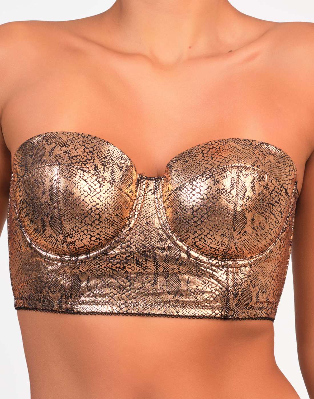 Isla & Evie Arya Bustier 34B / Bronze Foil