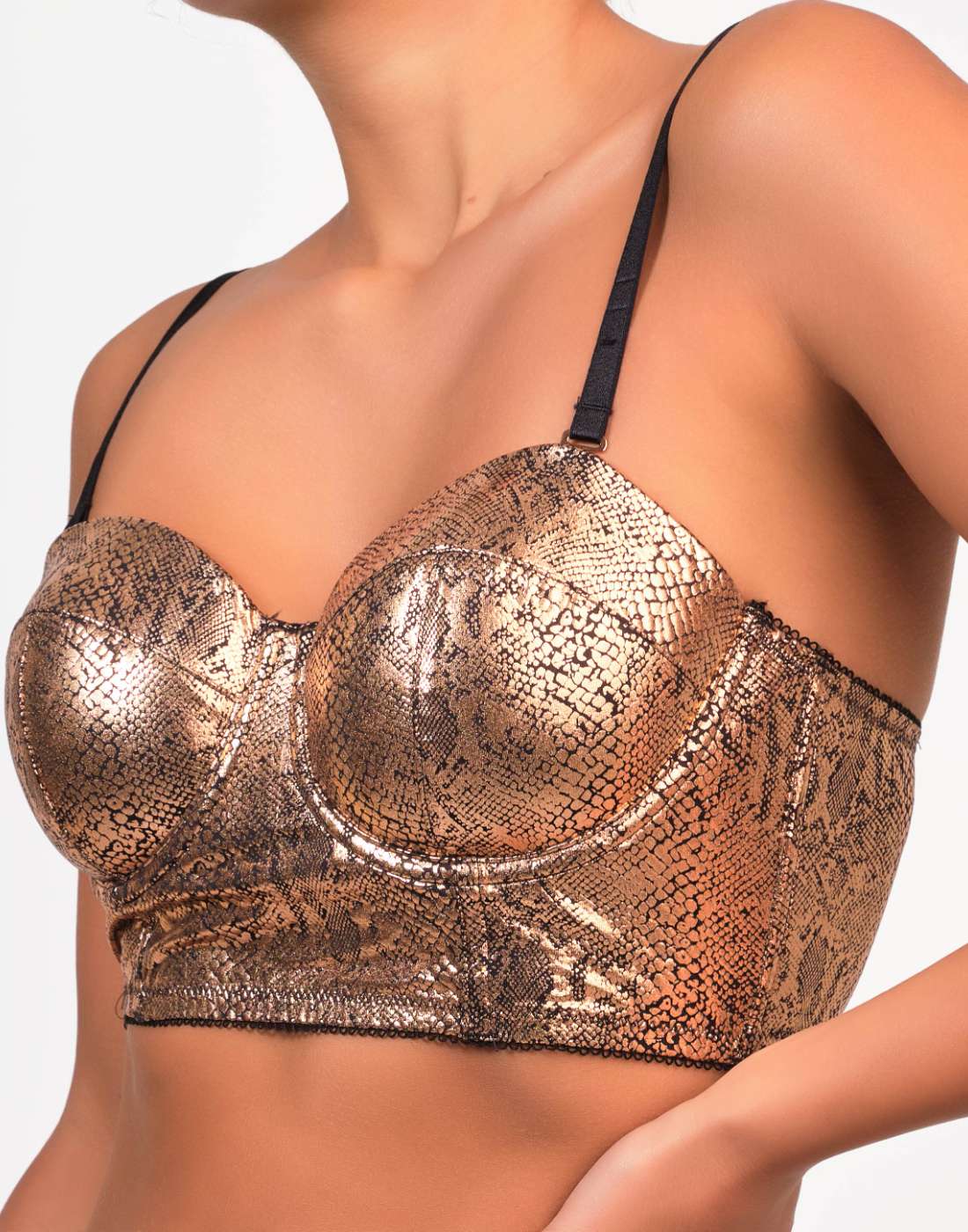 Isla & Evie Arya Bustier 34B / Bronze Foil