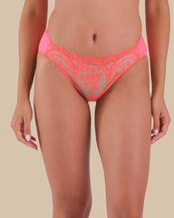 Dita Von Tesse Sexy Bikini Panties NEON CORAL / M