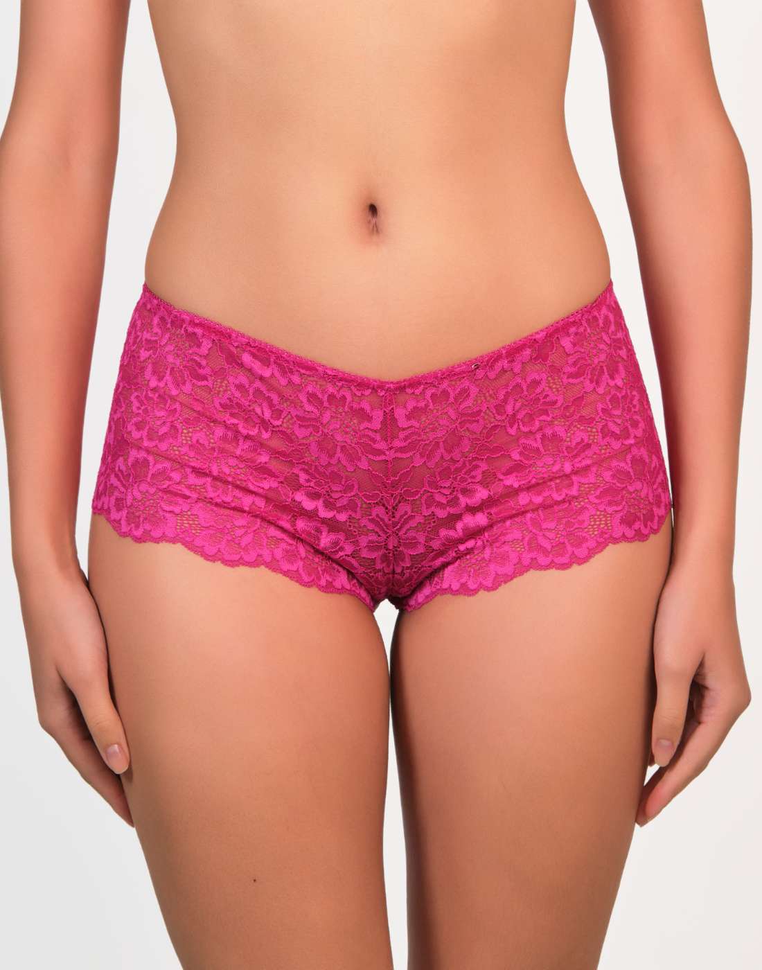 Isla & Evie Lace Shortie Panty M / Red