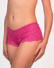 Isla & Evie Lace Shortie Panty M / Red