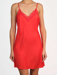 Ss Knitted Nightie Chinese Red / MED