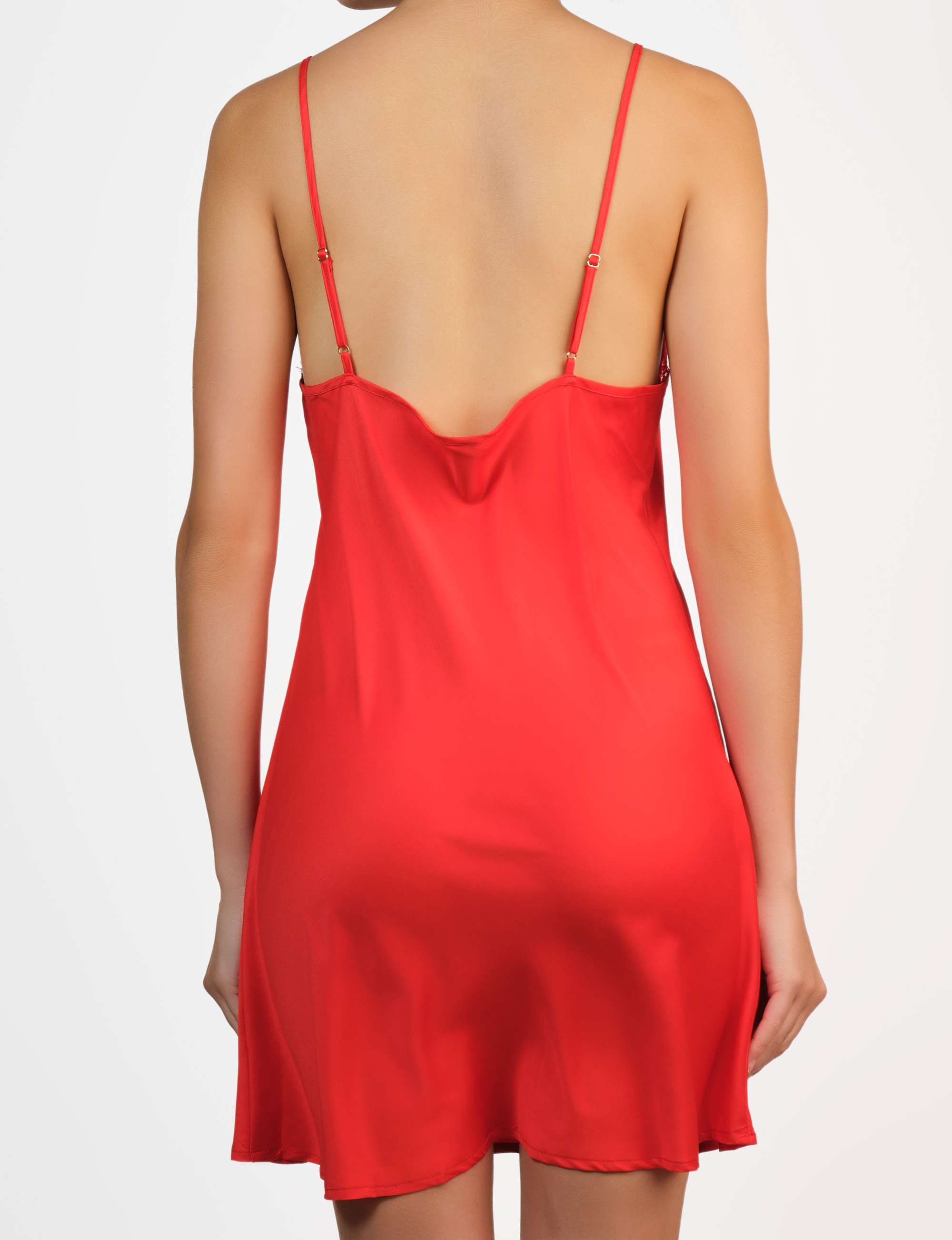 Ss Knitted Nightie Chinese Red / MED