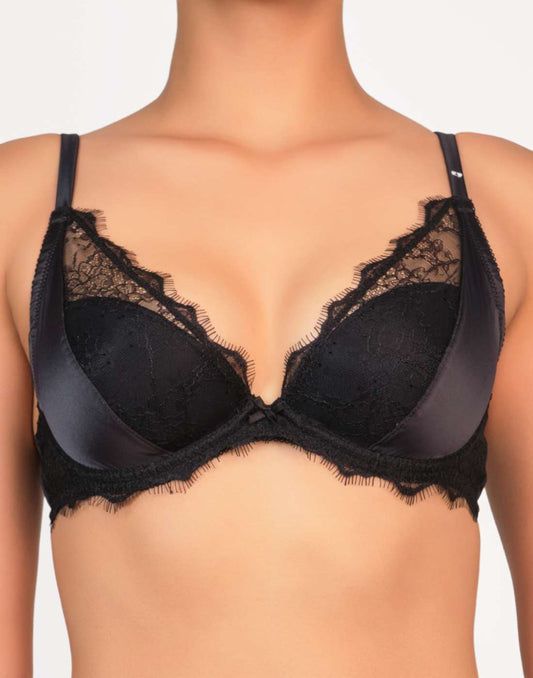 Isla & Evie Black Core Plunge Bra 34B / Black