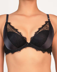 Isla & Evie Black Core Plunge Bra 34B / Black