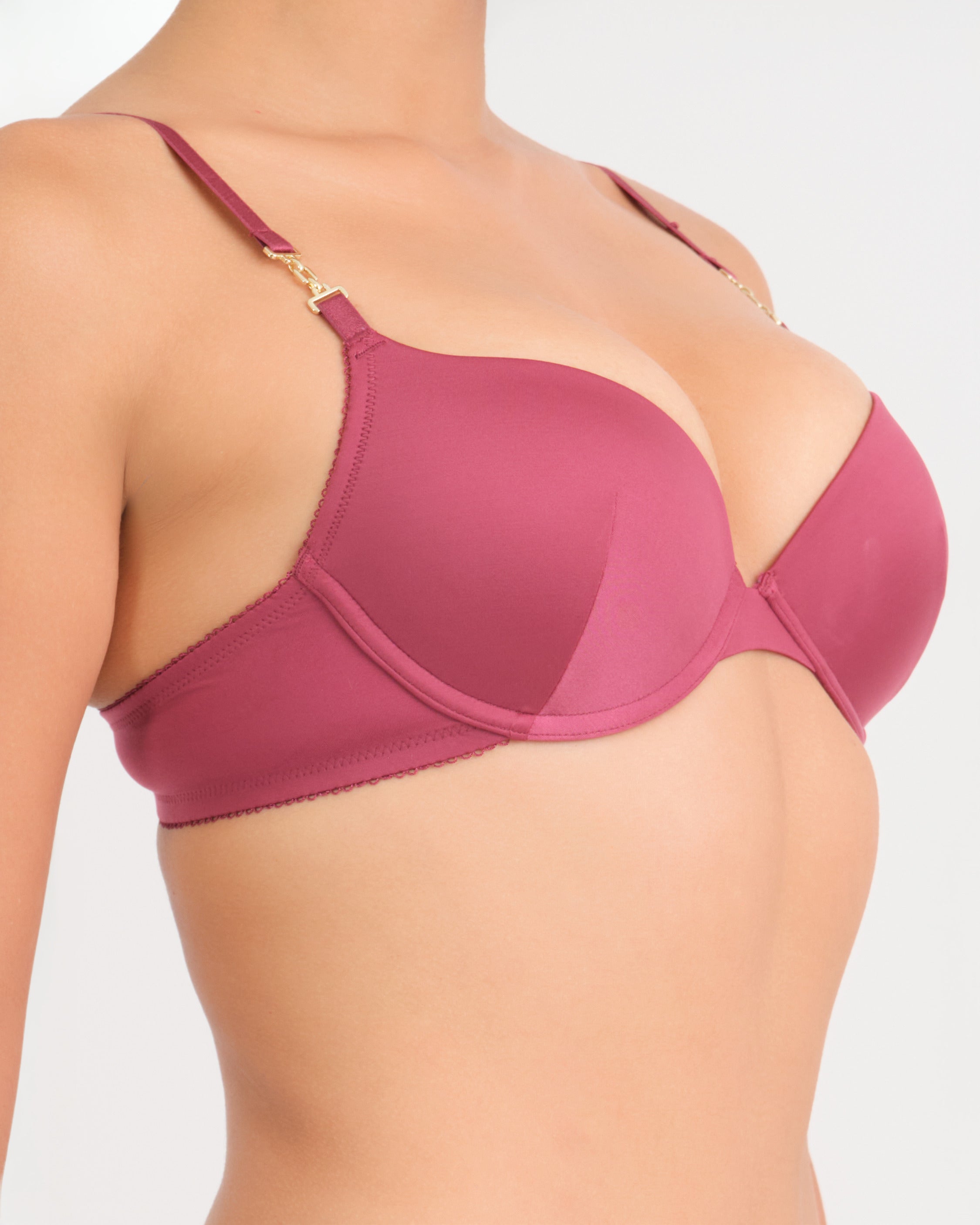 Belle Micro Push Up Bra WINE-LSI / 34B