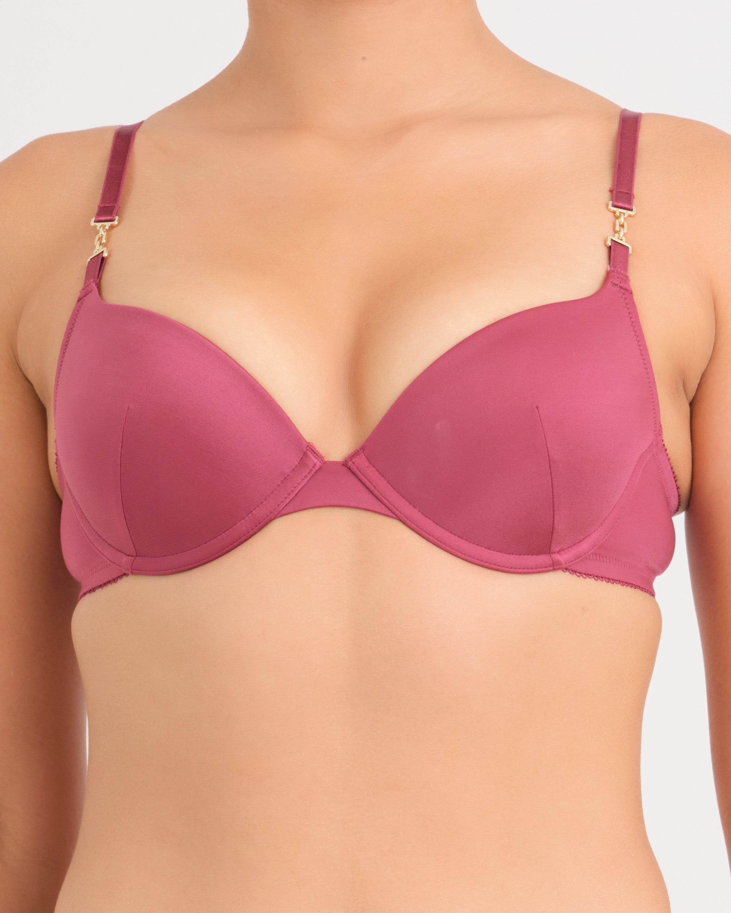 Belle Micro Push Up Bra WINE-LSI / 34B