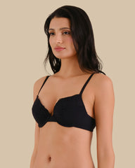 Isla & Evie Bra Push Up Rib BLACK BEAUTY-LSI / 34B