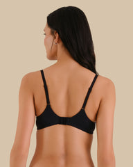 Isla & Evie Bra Push Up Rib BLACK BEAUTY-LSI / 34B