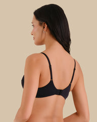 Isla & Evie Bra Push Up Rib BLACK BEAUTY-LSI / 34B