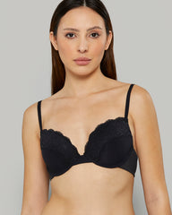 Isla & Evie Bra Push Up Rib BLACK BEAUTY-LSI / 34B