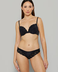 Isla & Evie Bra Push Up Rib BLACK BEAUTY-LSI / 34B