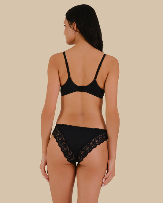 Isla & Evie Cheeky Rib BLACK BEAUTY-LSI / M