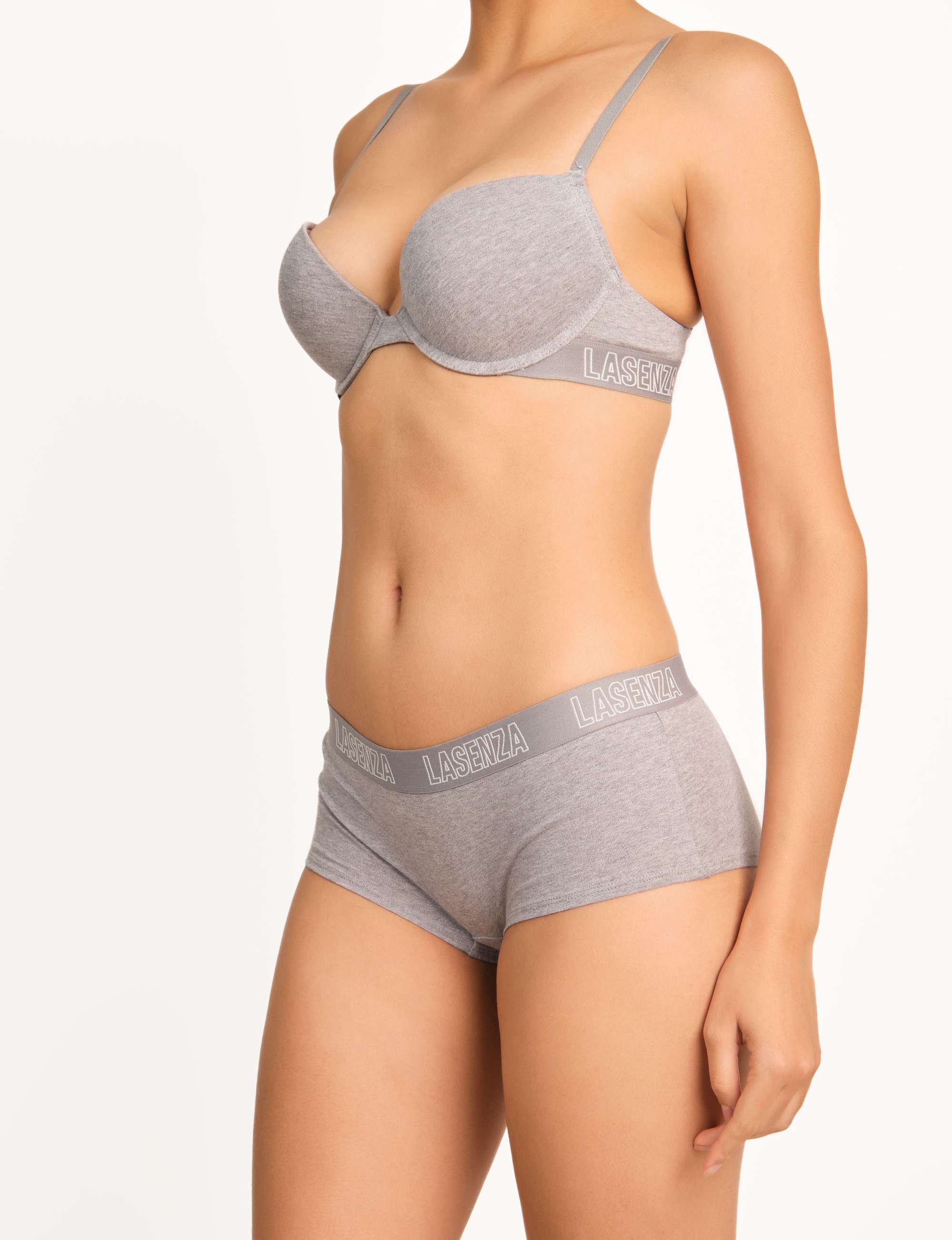 Rx Boyshort Knockout Logo Heather Body Chill Grey Htr / MED