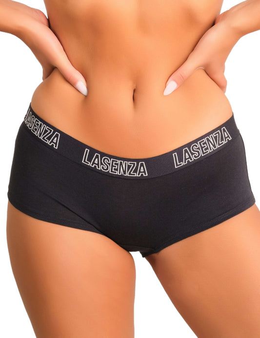 La Senza Trendy Boyshort Panties Black / MED